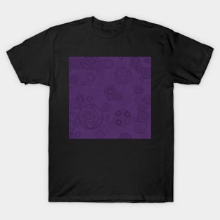 Gallifrey Pattern - Purple T-Shirt